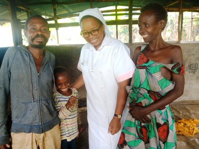 VISITS FROM SISTERS, A BEAM OF JOY despite illness and poverty...