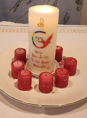 Bougie Voici que je fait toutes choses nouvelles